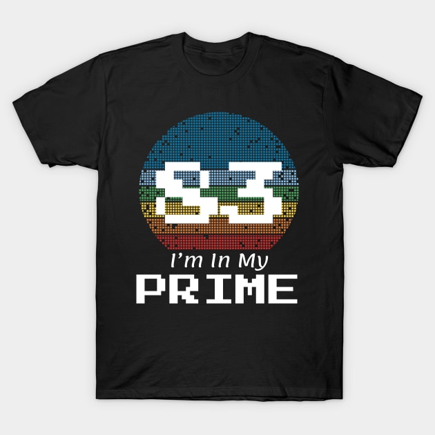 83 Year Old Prime Birthday T-Shirt by Sunburst Designs